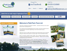 Tablet Screenshot of fieldfarmtours.co.uk